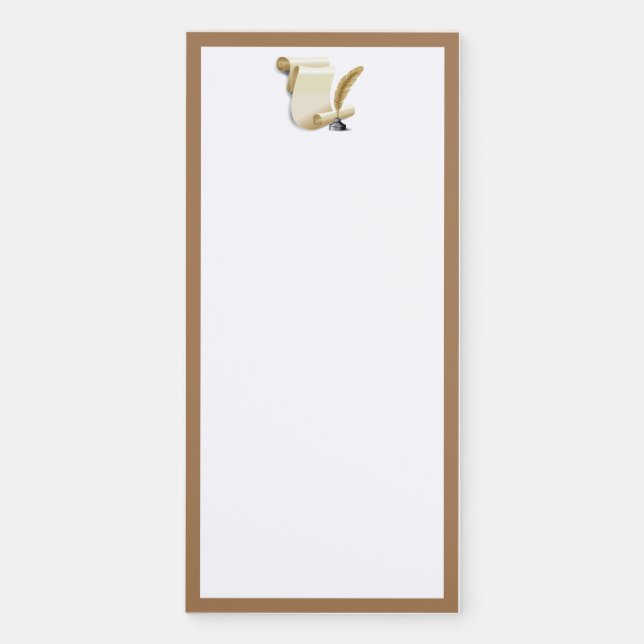 Vintage Notes Magnetic Notepad (Front)