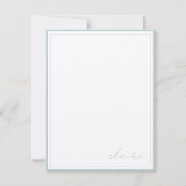 Vintage Notes Personalized Stationery (Front)