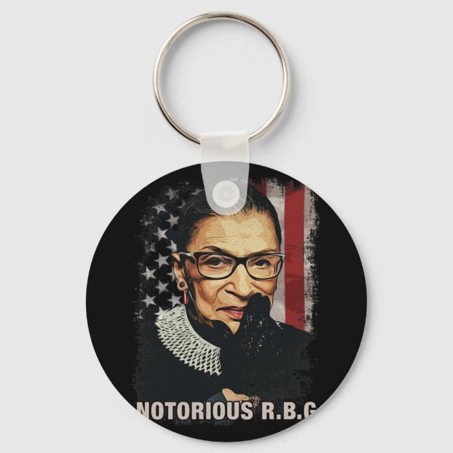 Vintage Notorious RBG Keychain (Front)