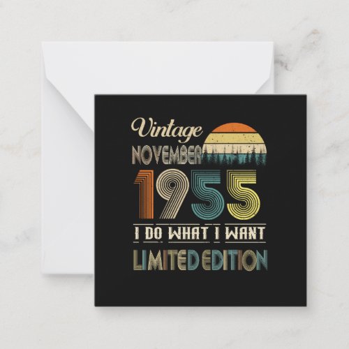 Vintage November 1955 What I Want Limited Edition Note Card