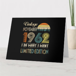 Vintage November 1962 What I Want Limited Edition Card