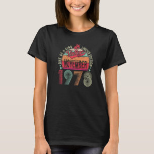 Vintage November 1978 44 Years Old 44th Birthday M T-Shirt
