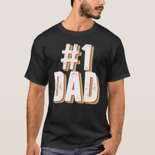 Vintage Number One Proud Dad Father's Day From Son T-Shirt