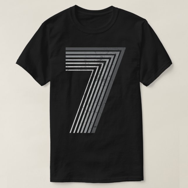 Vintage Number T-Shirt (Design Front)