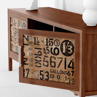 Vintage Numbers Tissue Paper for decoupage 