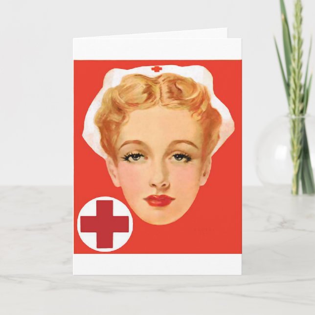 Vintage Nurse Card (Front)