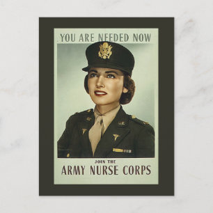 Vintage Nurse Corps Postcard