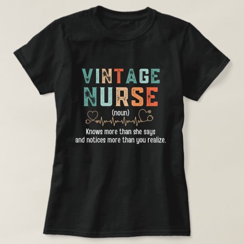 Vintage Nurse Definition T_Shirt