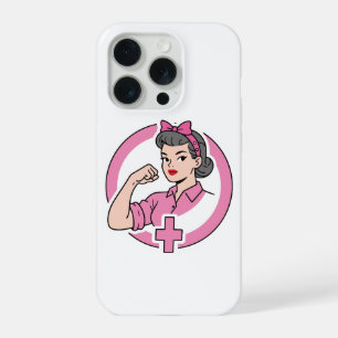 Vintage Nurse Feminist iPhone 15 Pro Case