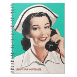 Vintage Nurse Funny Notebook