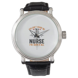 Vintage Nurse Ghost You Can’t Scare Me Watch