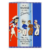 Vintage Nurse in the Service Card (Front)