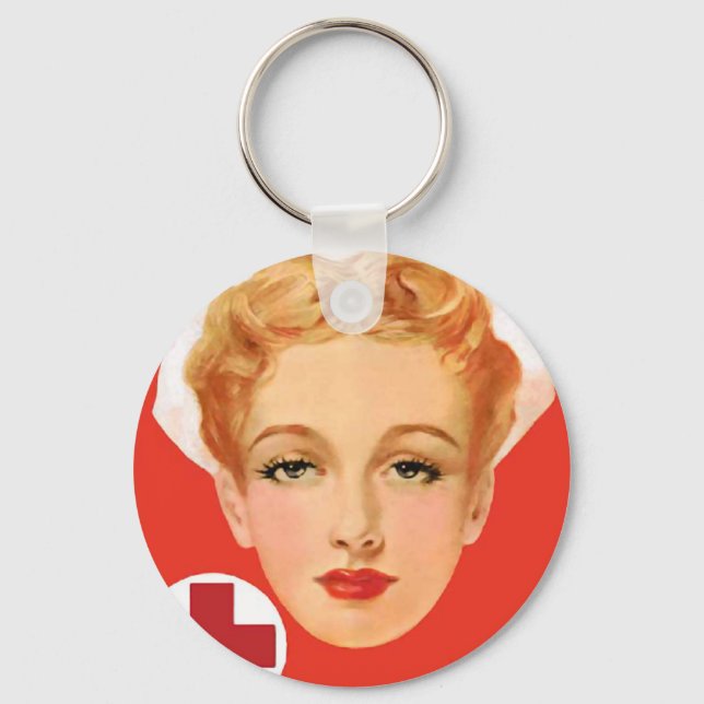 Vintage Nurse Keychain (Front)