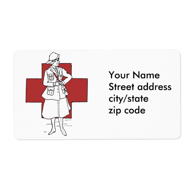 Vintage Nurse Label (Front)