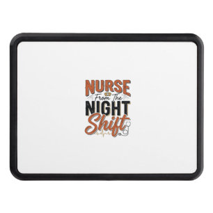 Vintage Nurse Night Shift Shirt Design_1 Hitch Cover
