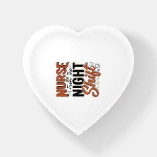 Vintage Nurse Night Shift Shirt Design_1 Paperweight
