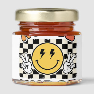 Vintage Nurse Smiley Checkerboard Shirt Design_1 Honey Jar Favors