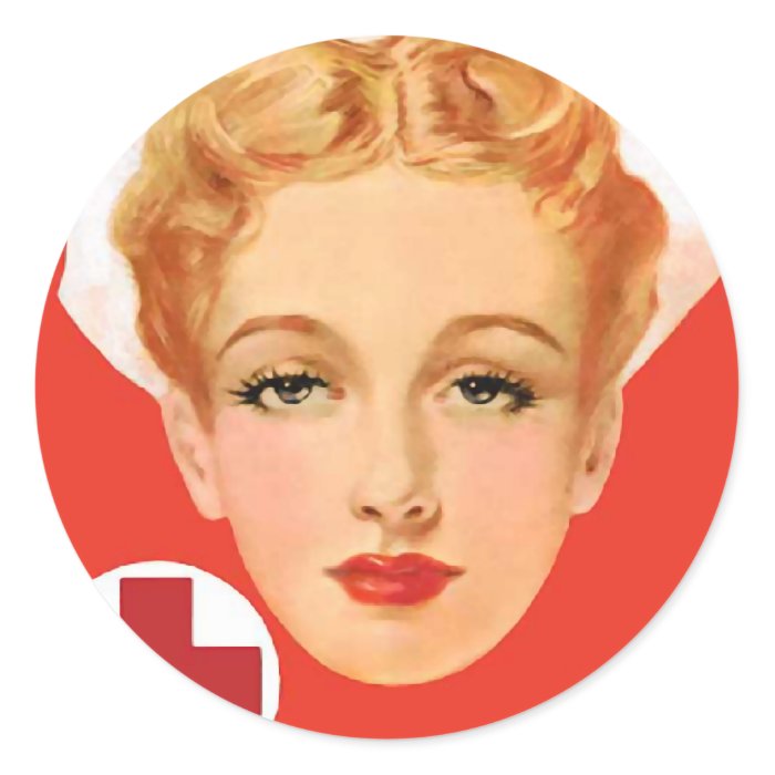 Vintage Nurse Sticker