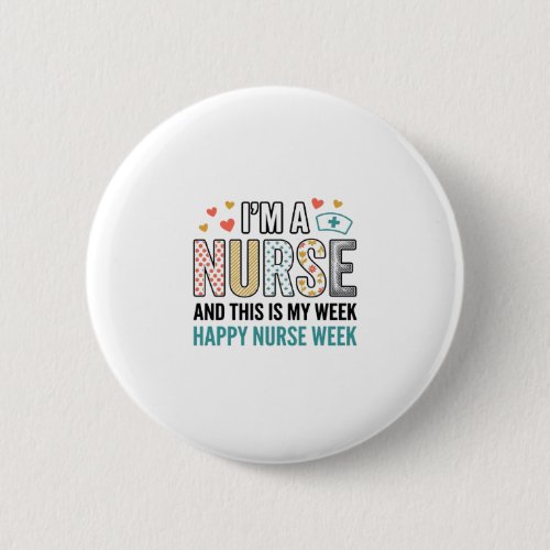 Vintage Nurse Week Appreciation Typography Shirt_1 Button