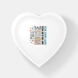 Vintage Nurse Week Appreciation Typography Shirt_1 Paperweight