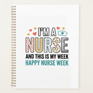 Vintage Nurse Week Appreciation Typography Shirt_1 Planner
