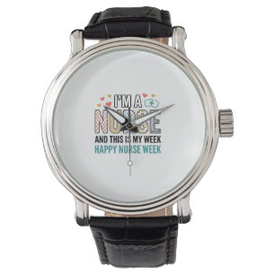 Vintage Nurse Week Appreciation Typography Shirt_1 Watch