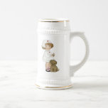Vintage Nurse With Puppy T-shirts and Gifts Beer Stein