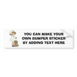 Vintage Nurse With Puppy T-shirts and Gifts Bumper Sticker