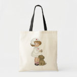 Vintage Nurse With Puppy T-shirts and Gifts Tote Bag