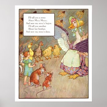 Vintage Nursery Print- Mary Morey Poster by Art1900 at Zazzle