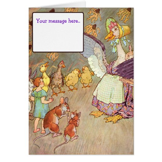 Vintage Nursery Rhyme- Custom Cards (Front)