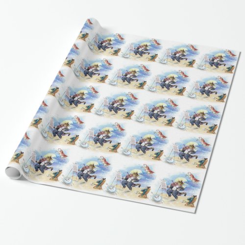 Vintage Nursery Rhyme Hey Diddle Cat Fiddle art Wrapping Paper