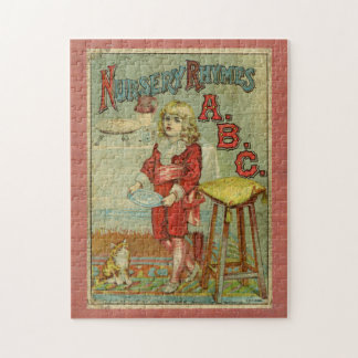 Vintage Nursery Rhymes ABC Children's Book Cover Jigsaw Puzzle