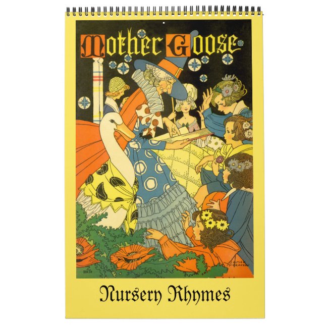 Vintage Nursery Rhymes, Mother Goose Calendar (Cover)