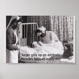 Vintage Nurses - Miracles Happen Every Day, Poster