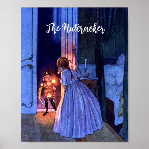 Vintage Nutcracker Art Nouveau Book Illustration P Poster