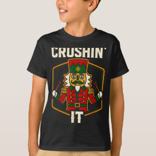 Vintage Nutcracker Crushing It Funny Xmas Pjs Men T-Shirt