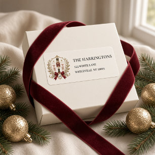Vintage Nutcracker Monogram Family Name Label