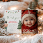 Vintage Nutcracker Photo Thank You Card<br><div class="desc">Express your gratitude with a personal touch using our Vintage Nutcracker Photo Thank You Card. Featuring charming vintage Nutcracker designs, wintery accents, and space for a personalized photo, this card is perfect for thanking guests after a magical celebration. Fully customizable with your heartfelt message, it combines elegance and warmth, leaving...</div>