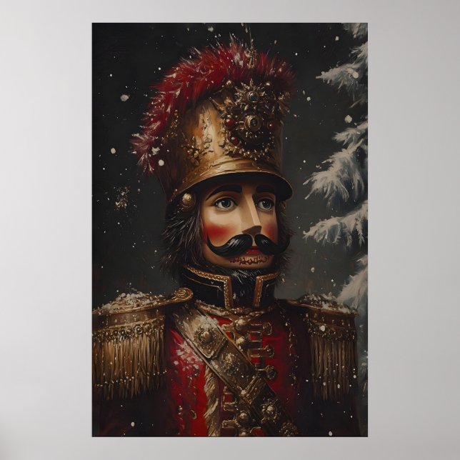 Vintage Nutcracker Soldier Art Printable Poster (Front)