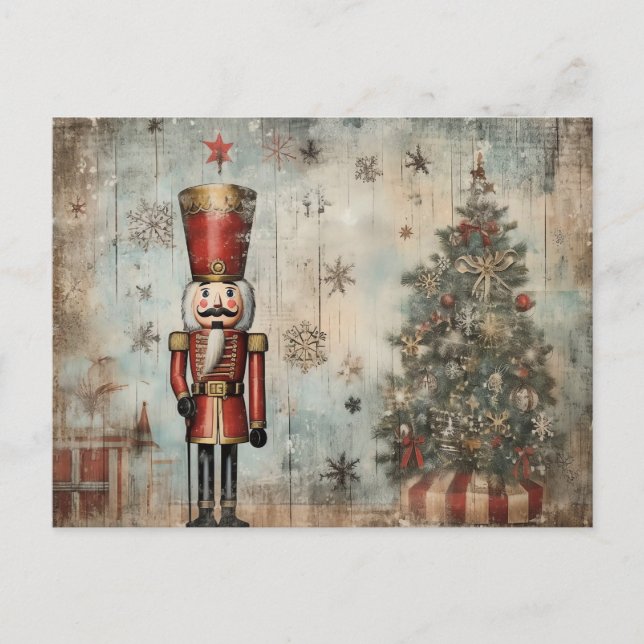 Vintage Nutcracker Soldier  Postcard (Front)