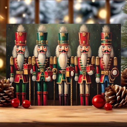 Christmas Greeting Cards 18 Vintage Nutcracker Soldiers Classic Christmas Holiday Card