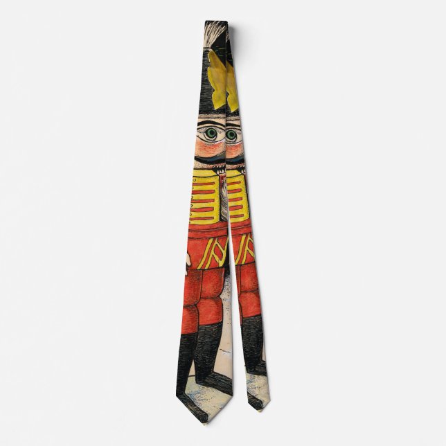 Vintage Nutcracker Under Christmas Tree Neck Tie (Front)