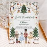 Vintage Nutcracker Winter Onederland 1st Birthday Invitation<br><div class="desc">Personalize this vintage inspired winter onederland first birthday party invitation with your party details easily and quickly, simply press the customize it button to further re-arrange and format the style and placement of the text.  Featuring whimsical characters from the Nutcracker in vibrant bright colors. Perfect for your little snowflake's first...</div>