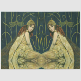 Vintage Nymph Art Nouveau Tissue Paper