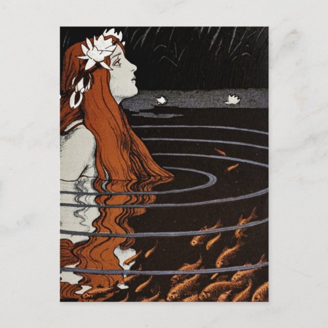 Vintage Nymph Postcard (Front)