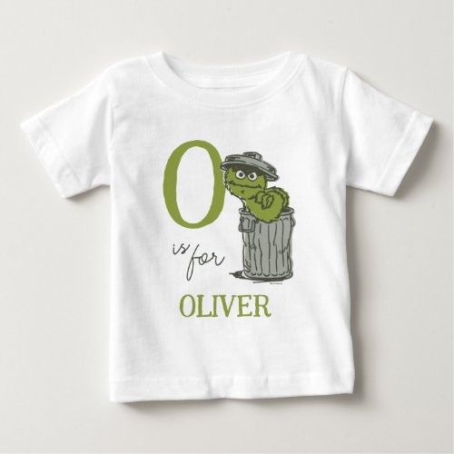 Vintage _ O is for Oscar  Add Your Name  Baby T_Shirt