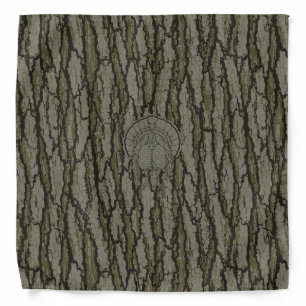 Vintage Oak Tree Bark Camo Turkey Hunting Bandana