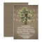 Vintage Oak Tree Engagement Party Invitations