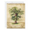 Vintage Oak Tree of Life Swirl Etchings Parchment